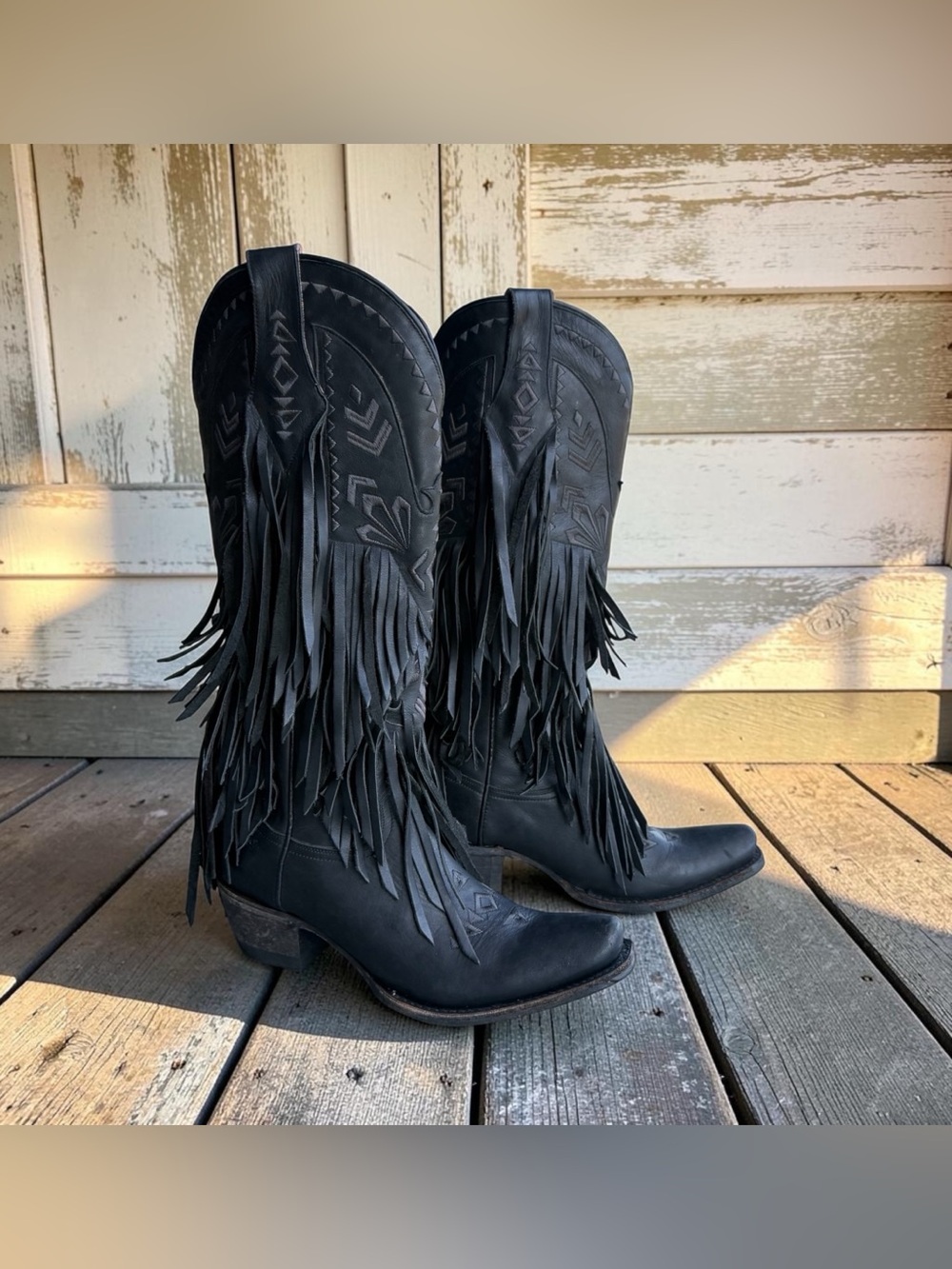 Junk Gypsy by Lane Women's Thunderbird Fringe Western Boots - Cowgirl Snip Toe